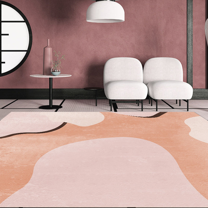 Avtoit | Creative Geometric Color-Block Carpet Multi Color Nordic Carpet Synthetic Non-Slip Stain-Resistant Machine Washable Carpet for Home