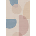 Avtoit | Multi Color Scandinavian Style Rug Polyester Abstract Water-Color Block Print Rug Stain Resistant Machine Washable Anti-Slip Backing Rug for Home