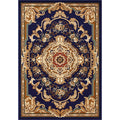 Avtoit | Olden Floral Printed Carpet Multicolored Synthetic Area Rug Pet Friendly Easy Care Indoor Cover for Living Room