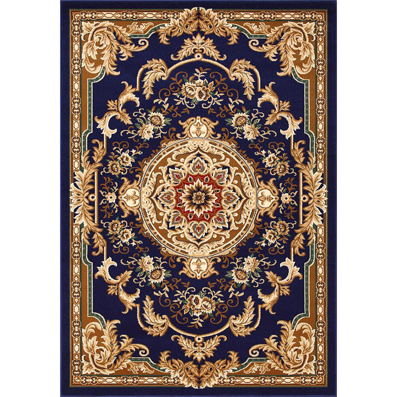 Avtoit | Olden Floral Printed Carpet Multicolored Synthetic Area Rug Pet Friendly Easy Care Indoor Cover for Living Room