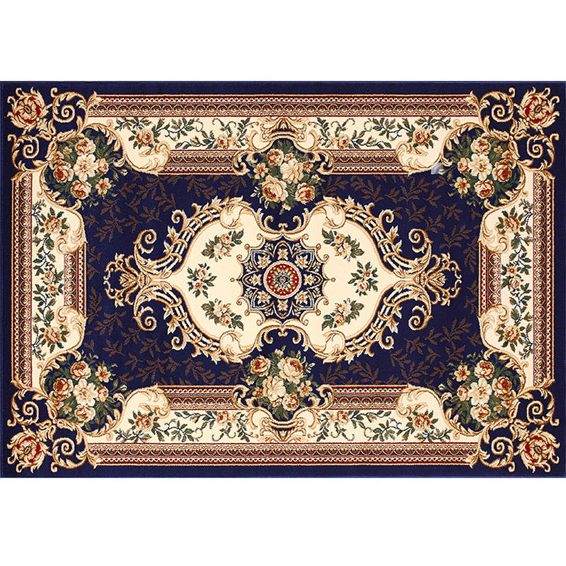 Avtoit | Olden Floral Printed Carpet Multicolored Synthetic Area Rug Pet Friendly Easy Care Indoor Cover for Living Room