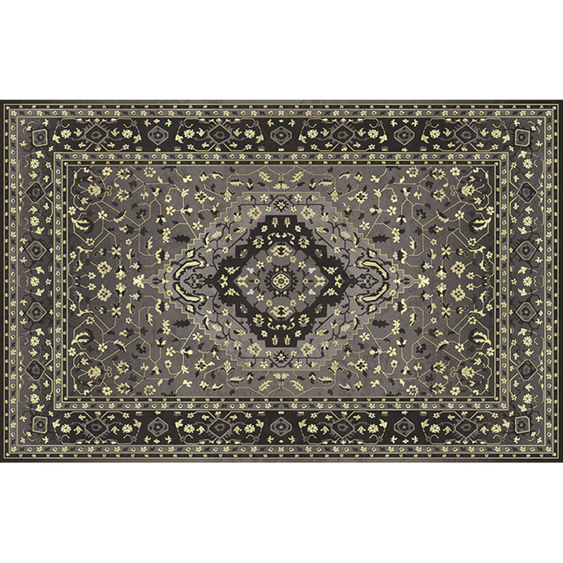 Avtoit | Retro geometric pattern carpet multicolored synthetic area carpet non-slip pet-friendly washable carpet for room