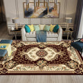 Avtoit | Chinese Living Room Rug Multicolored Geometric Printed Area Rug Polyester Non-Slip Pet-Friendly Indoor Rug