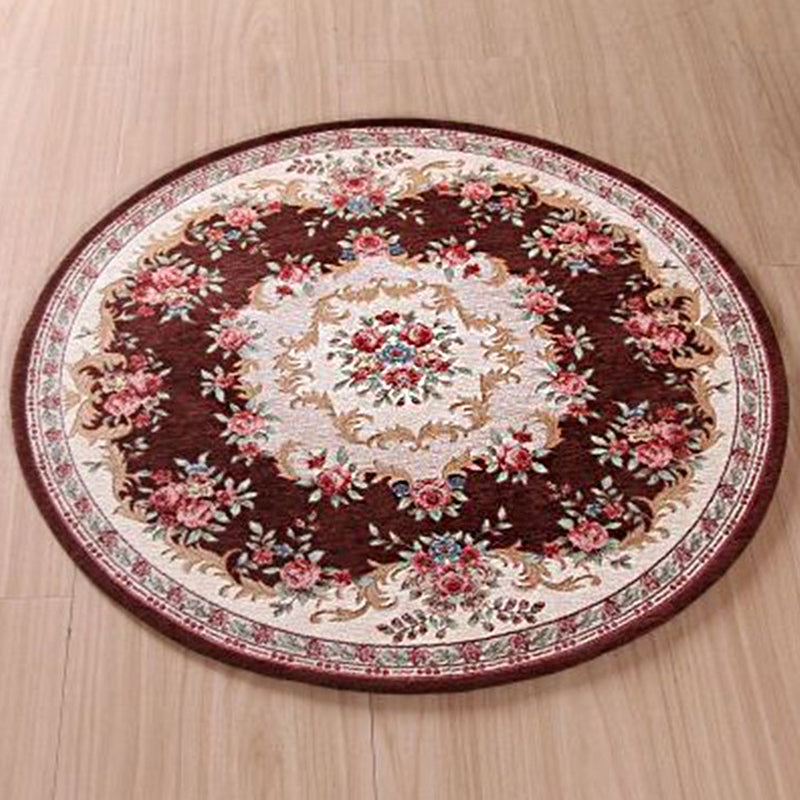 Avtoit | Olden Room Rug Multicolor Flower Pattern Outdoor Rug Polypropylene Non-slip Washable Pet Friendly Indoor Rug