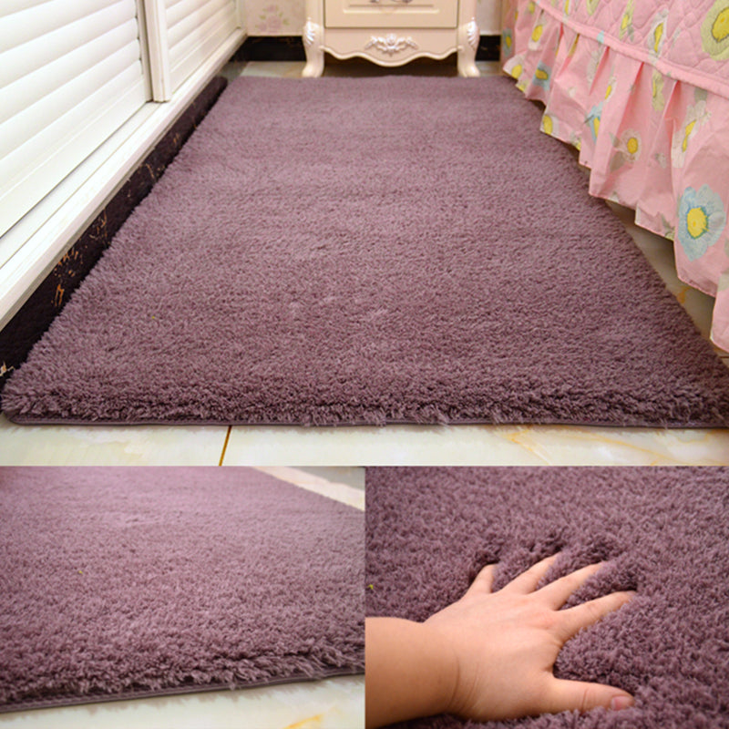 Avtoit | Casual Rug Acrylic Solid Color Rug Easy Care Indoor Rug for Bedroom