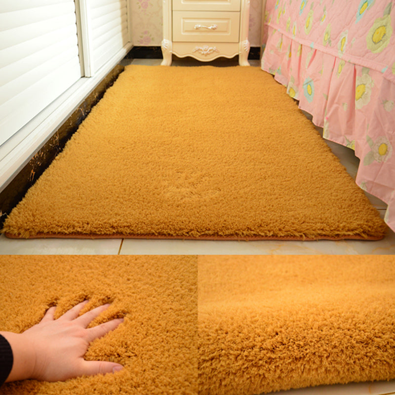 Avtoit | Casual Rug Acrylic Solid Color Rug Easy Care Indoor Rug for Bedroom