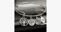 Avtoit | Tree of Life enchanting charm bracelet - Silver-colored stainless steel bracelet for a modern minimalist look