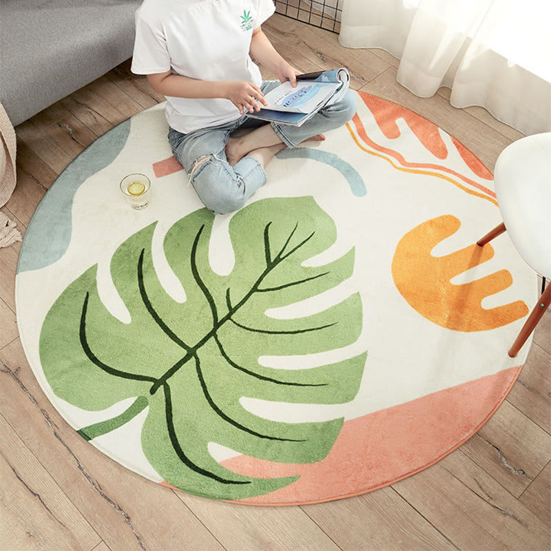 Avtoit | Modern Living Room Rug Multicolor Color Block Indoor Rug Synthetic Non-Slip Stain Resistant Rug