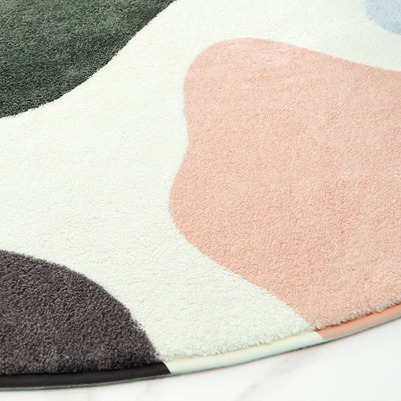 Avtoit | Modern Living Room Rug Multicolor Color Block Indoor Rug Synthetic Non-Slip Stain Resistant Rug