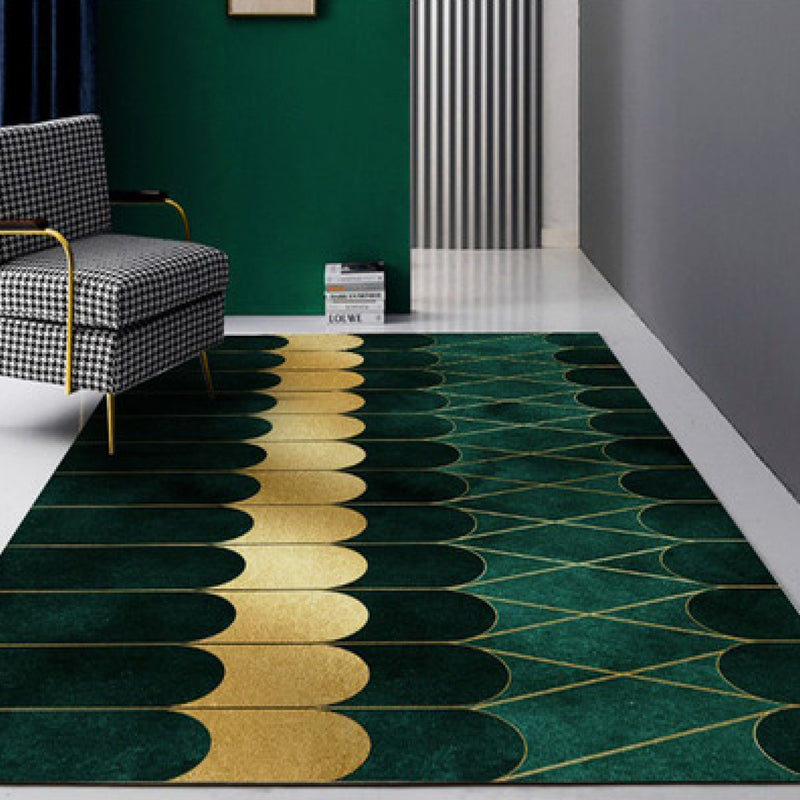 Avtoit | Nordic Geo Printed Rug Multi-Color Synthetic Carpet Easy Care Machine Washable Indoor Carpet for Parlor