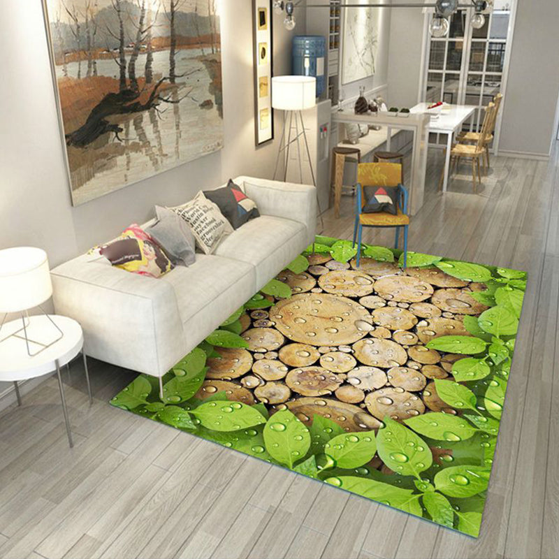 Avtoit | Multicolored floral print rug made of cotton blend Scandinavian rug Pet friendly Machine washable rug for parlor