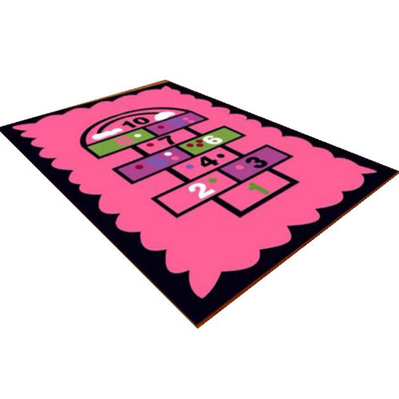 Avtoit | Multicolored floral print rug made of cotton blend Scandinavian rug Pet friendly Machine washable rug for parlor