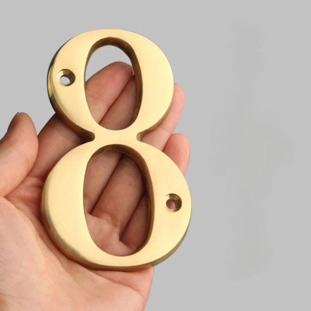 Avtoit | Traditional house numbers made of solid brass