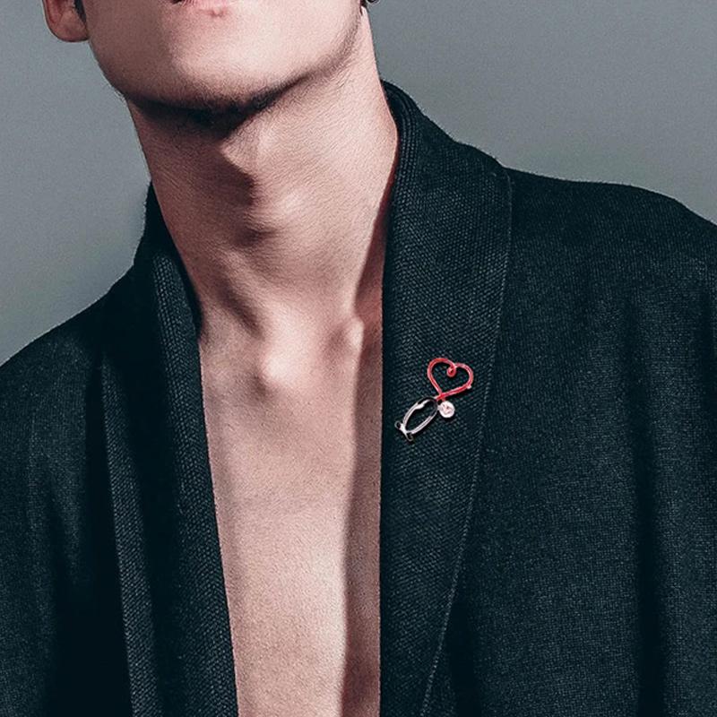 Avtoit | Love Heart Stethoscope Mini Brooch