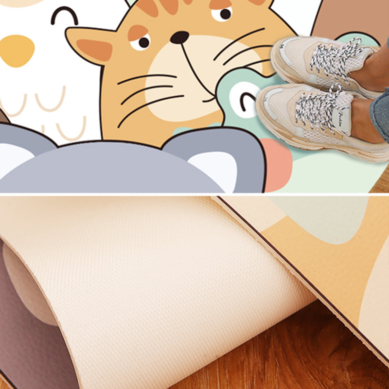 Avtoit | Beautiful children's room carpet Multicolored cartoon pattern Indoor carpet PVC stain-resistant machine washable carpet