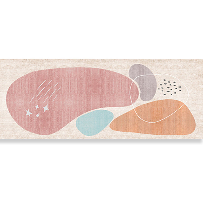 Avtoit | Western Bedroom Carpet Multicolored Color Block Indoor Carpet Polyester Non-Slip Underlay Machine Washable Rug