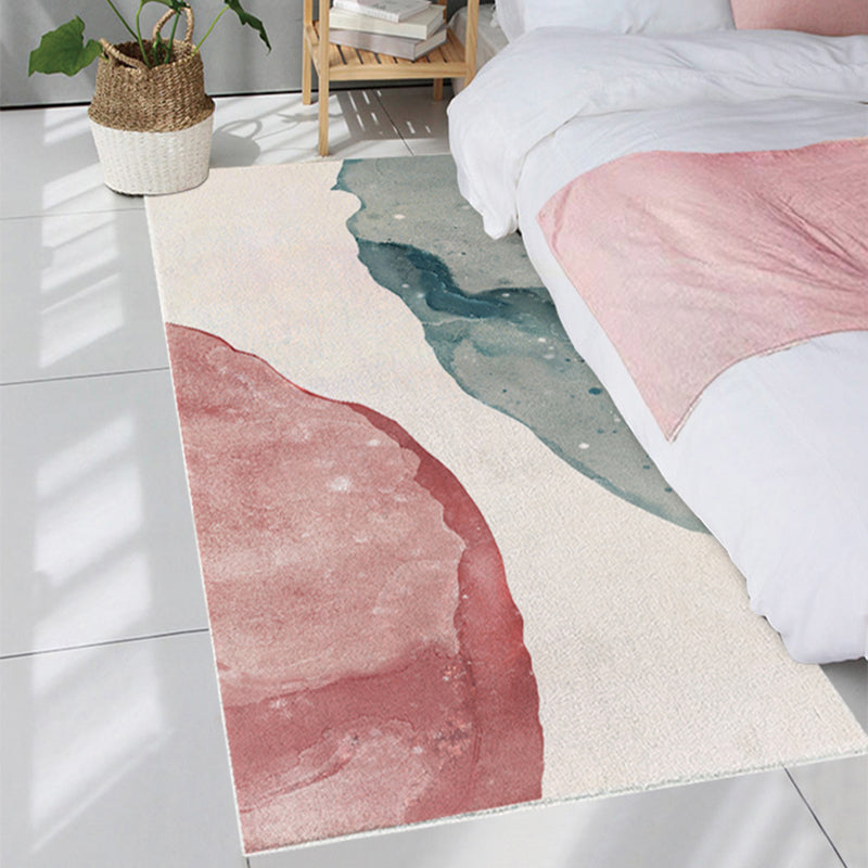 Avtoit | Scandinavian Color Palette Rug Multicolor Polypropylene Indoor Rug Non-Slip Back Pet-Friendly Area Rug for Bedroom