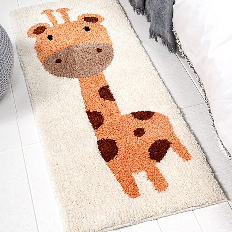 Avtoit | Scandinavian Decoration Rug Multi Color Plant Printed Rug Polyester Non-Slip Backing Pet-Friendly Rug