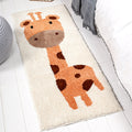 Avtoit | Scandinavian Decoration Rug Multi Color Plant Printed Rug Polyester Non-Slip Backing Pet-Friendly Rug