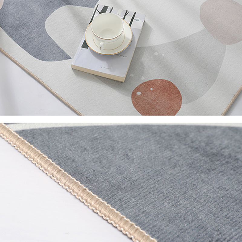 Avtoit | New geometric print carpet multicolored cotton blend carpet easy care pet-friendly indoor carpet for rooms