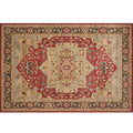 Avtoit | Natural Living Room Carpet Multicolor Geo Pattern Indoor Carpet Polypropylene Non-Slip Machine Washable Area Rug
