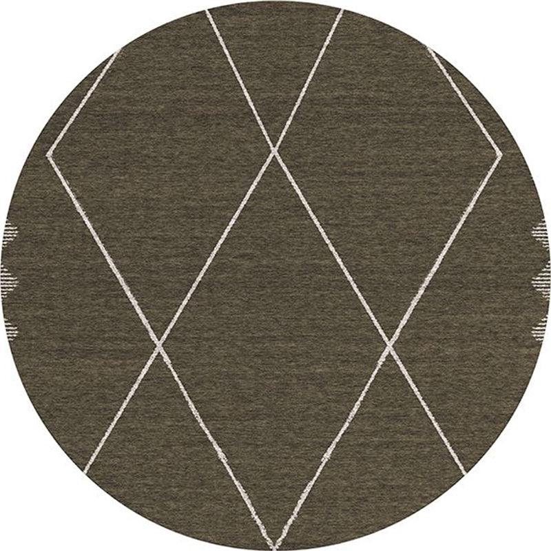 Avtoit | Southwest Bedroom Rug Multicolored Geometric Pattern Indoor Rug Polyester Non-Slip Back Pet-Friendly Area Rug