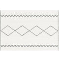 Avtoit | Bohemian Living Room Rug Multicolor Geometric Pattern Rug Polyester Non-Slip Mat Pet-Friendly Indoor Rug