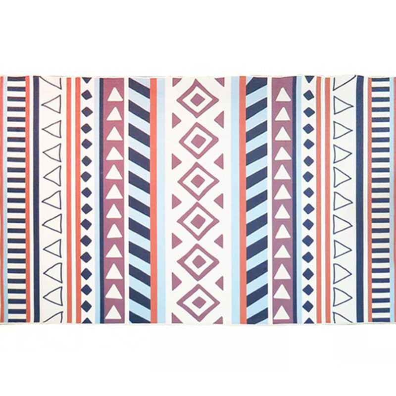 Avtoit | Nordic living room carpet Multicolored Geometric pattern Indoor carpet Synthetic Non-slip Pet-friendly Washable carpet