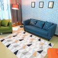 Avtoit | Nordic living room carpet Multicolored Geometric pattern Indoor carpet Synthetic Non-slip Pet-friendly Washable carpet