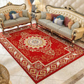 Avtoit | Shabby Chic Floral Rug Multicolored Synthetic Rug With Non-Slip Back Stain Resistant Washable Rug for Living Room