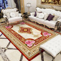 Avtoit | Olden Parlor Rug Multicolored Floral Pattern Rug Synthetic Maintenance Friendly Stain Resistant Washable Rug
