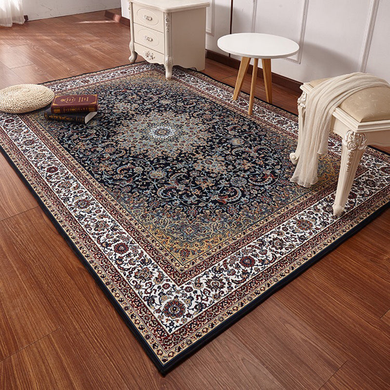Avtoit | Multicolored Retro Carpet Polypropylene Flower Pattern Carpet pet-friendly machine washable Indoor Carpet for Living Room