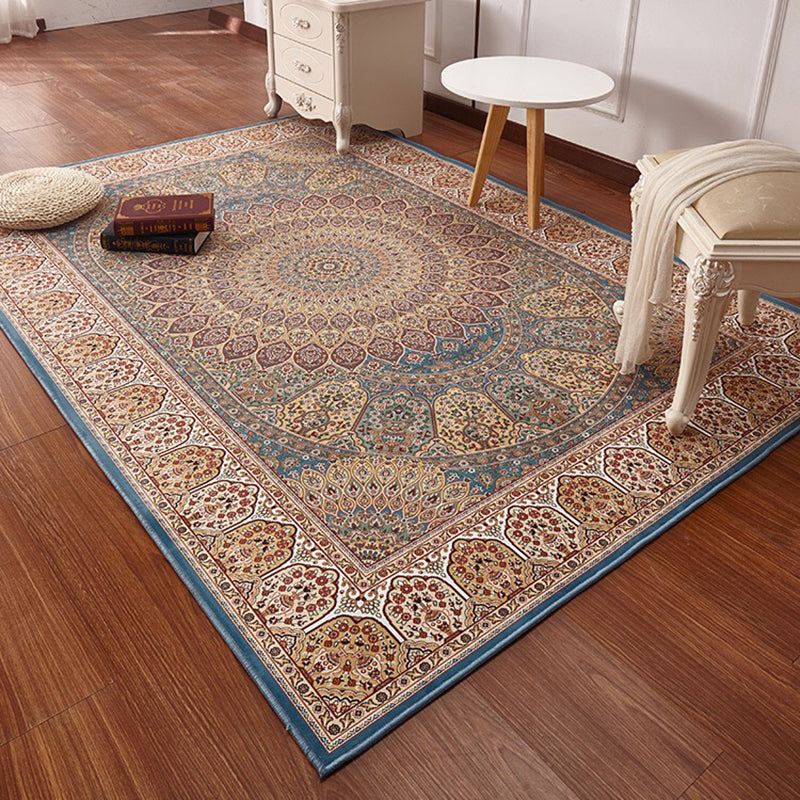 Avtoit | Multicolored Retro Carpet Polypropylene Flower Pattern Carpet pet-friendly machine washable Indoor Carpet for Living Room
