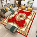 Avtoit | Nostalgia Living Room Rug Multi Color Flower Print Area Rug Synthetic Non-Slip Backing Easy Care Indoor Rug