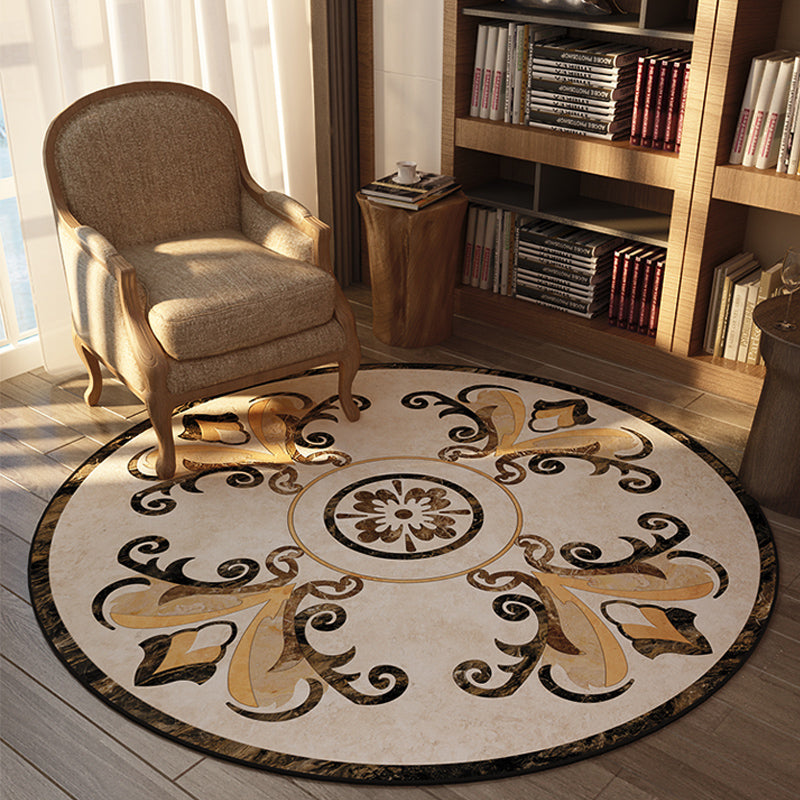 Avtoit | Olden Bedroom Carpet Multicolored Floral Pattern Indoor Carpet Polypropylene Non-Slip Back Easy Care Area Rug