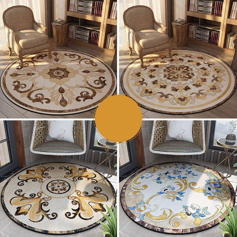Avtoit | Olden Bedroom Carpet Multicolored Floral Pattern Indoor Carpet Polypropylene Non-Slip Back Easy Care Area Rug
