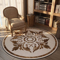 Avtoit | Olden Bedroom Carpet Multicolored Floral Pattern Indoor Carpet Polypropylene Non-Slip Back Easy Care Area Rug