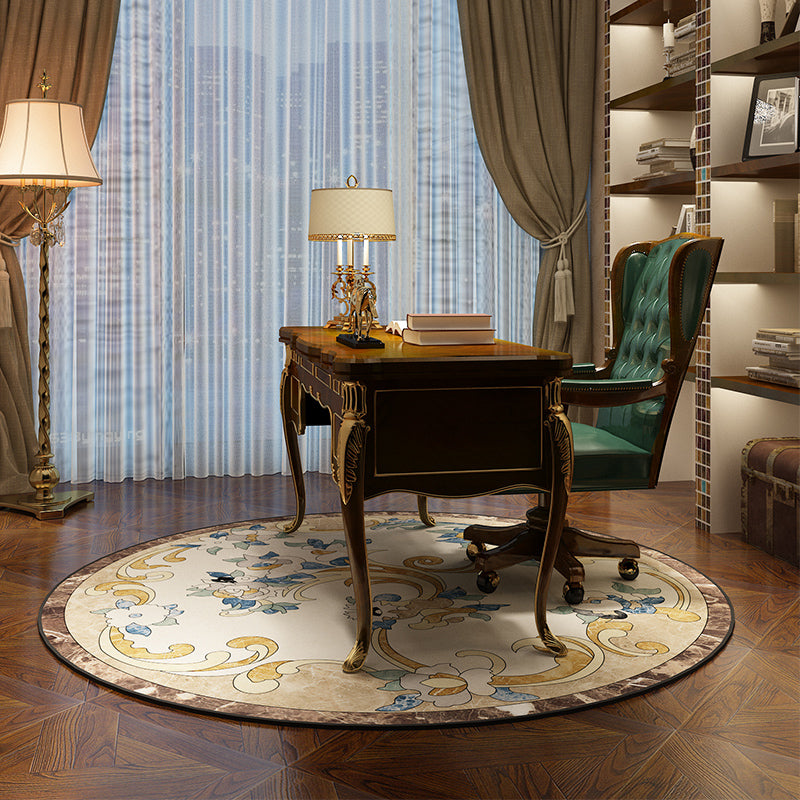 Avtoit | Olden Bedroom Carpet Multicolored Floral Pattern Indoor Carpet Polypropylene Non-Slip Back Easy Care Area Rug