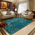 Avtoit | Formal Living Room Carpet Multicolored Plant Print Carpet for Indoors Polypropylene Non-Slip Back Pet-Friendly Carpet