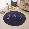 Avtoit | Casual Living Room Rug Multicolor Cartoon Print Indoor Rug Non-Slip Backing Pet-Friendly Area Rug
