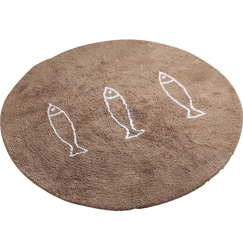 Avtoit | Casual Living Room Rug Multicolor Cartoon Print Indoor Rug Non-Slip Backing Pet-Friendly Area Rug