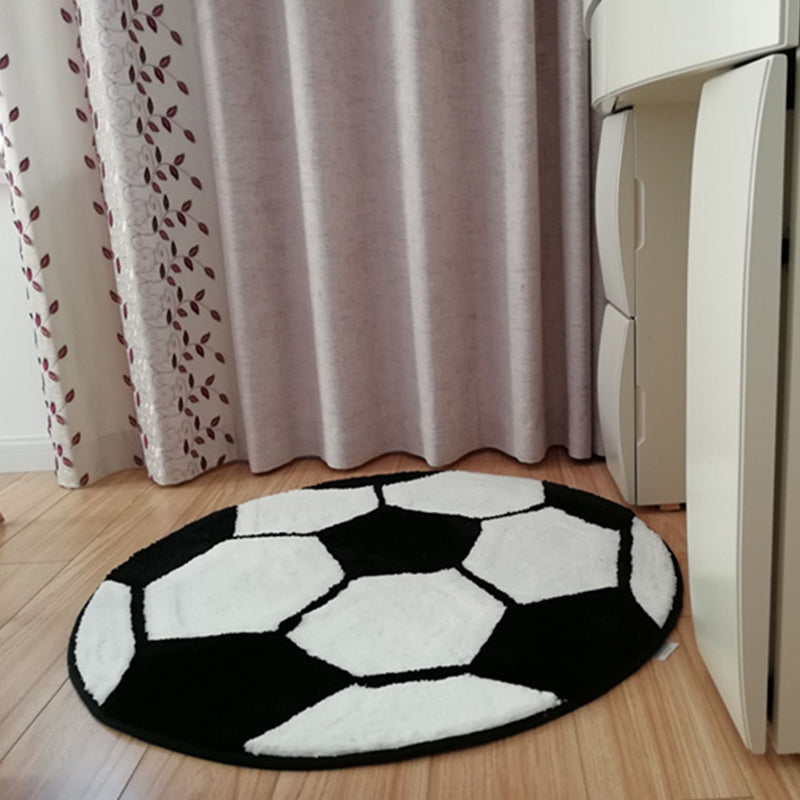 Avtoit | Casual Kids Bedroom Rug Multicolored 3D Print Indoor Rug Polyester Non-Slip Back Pet-Friendly Area Rug