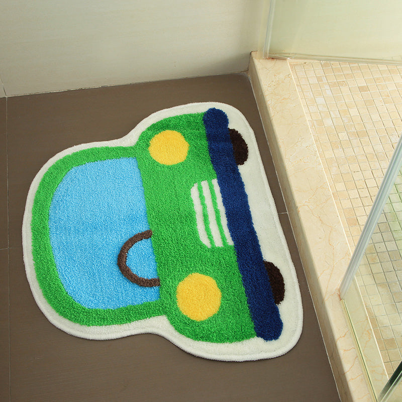 Avtoit | Creative Children’s Room Rug Multicolored 3D Pressed Indoor Rug Cotton Blend Non-Slip Pet Friendly Area Rug