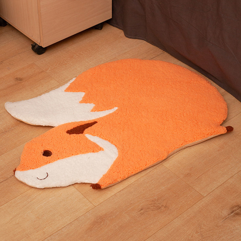 Avtoit | Cozy Bedroom Rug Multi-Colored Cartoon Printed Rug Made of Lambswool With Non-Slip Backing Pet-Friendly Indoor Rug