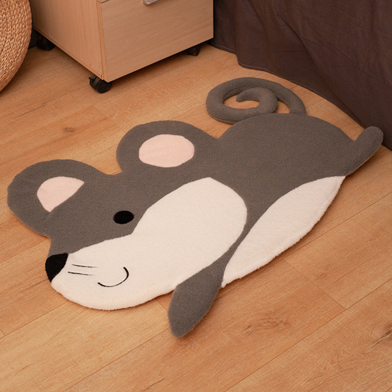 Avtoit | Cozy Bedroom Rug Multi-Colored Cartoon Printed Rug Made of Lambswool With Non-Slip Backing Pet-Friendly Indoor Rug