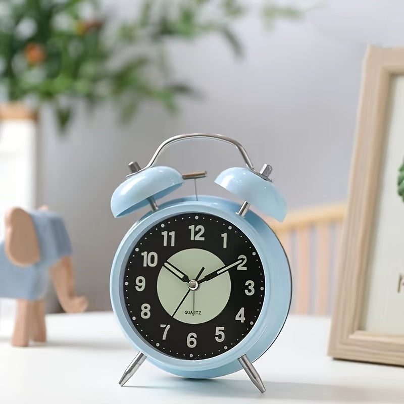 Avtoit | LuminousTime - Elegant Metal Alarm Clock with Gentle Lighting for Peaceful Mornings and Nights