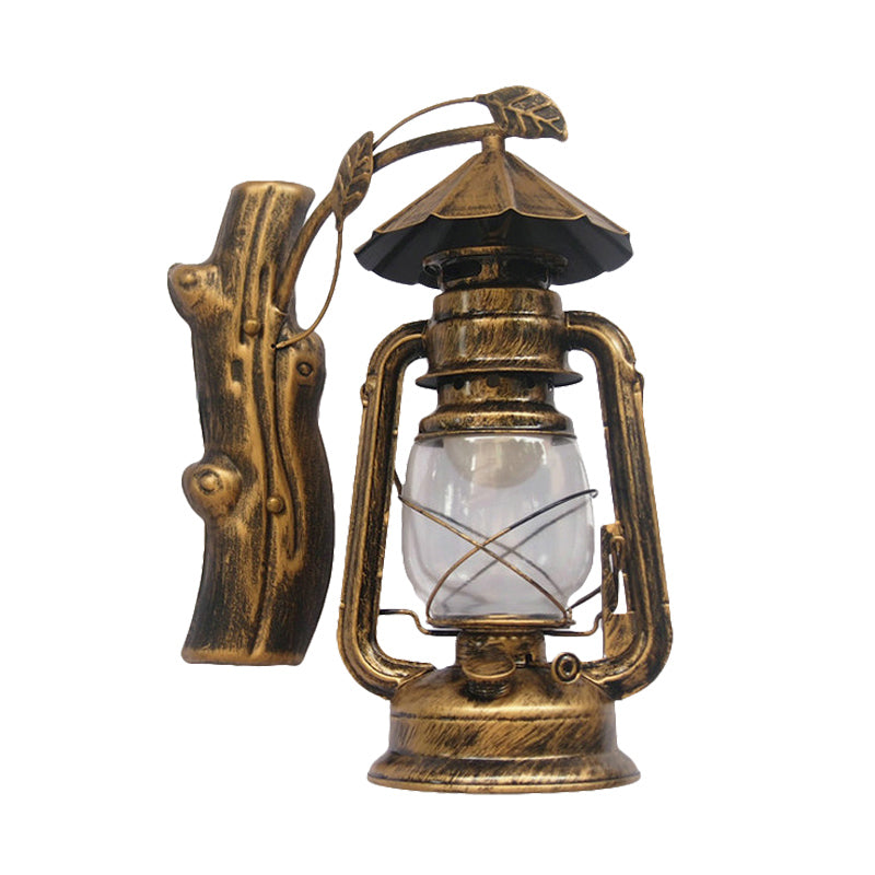 Avtoit | Black/Bronze/Copper Kerosene Wall Lighting Coastal Clear Glass 1 Light Outdoor Wall Lamps Light