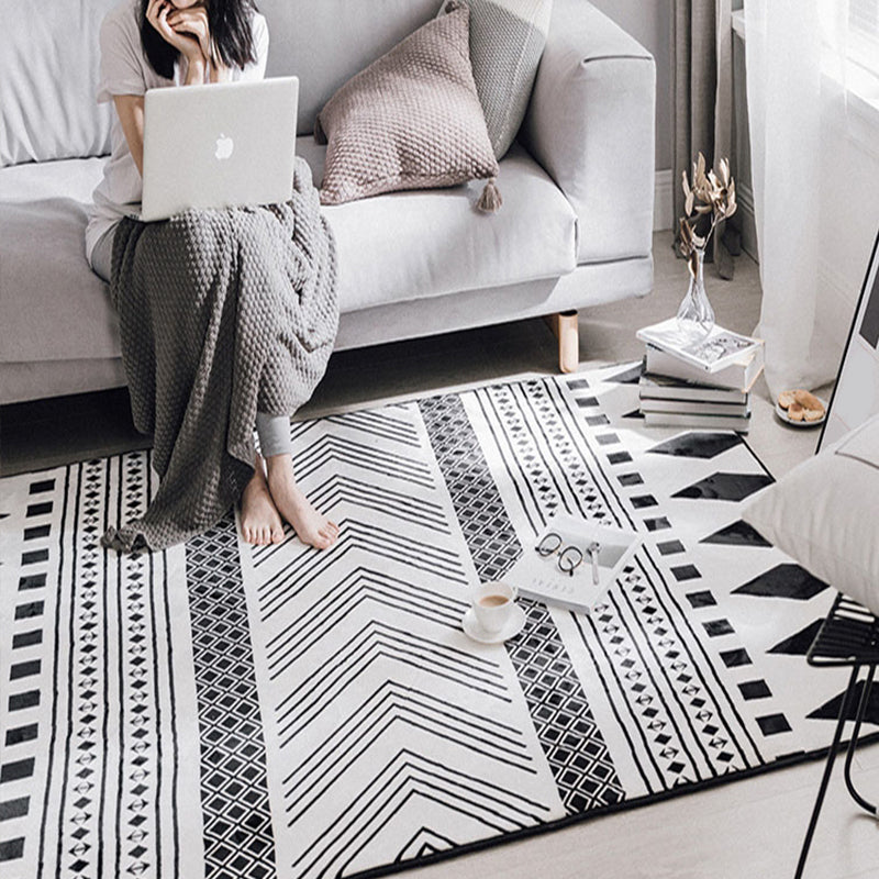 Avtoit | Southwestern living room carpet Multicolored Color block Indoor carpet Polyester Non-slip carpet Stain resistant Flooring