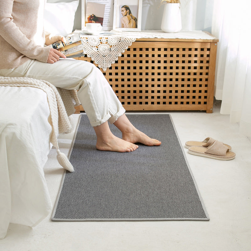 Avtoit | Rustic Solid Color Rug Multi-Color Jute Indoor Rug Non-Slip Backing Pet Friendly Easy Care Area Group for Bedroom