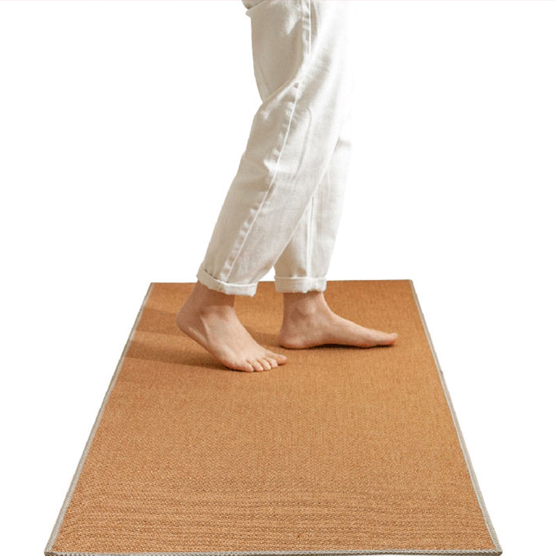 Avtoit | Rustic Solid Color Rug Multi-Color Jute Indoor Rug Non-Slip Backing Pet Friendly Easy Care Area Group for Bedroom